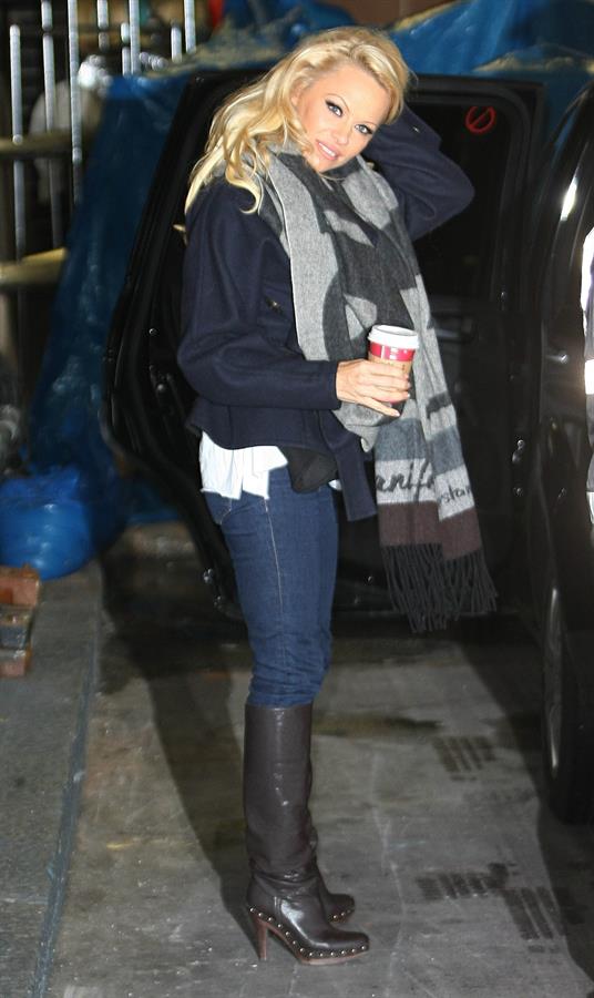 Pamela Anderson At ITV Studios in London 03.01.13 