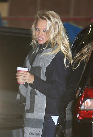 Pamela Anderson At ITV Studios in London 03.01.13 