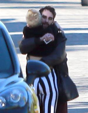 Miley Cyrus leaving a family gathering in Palm Springs 12/26/12 